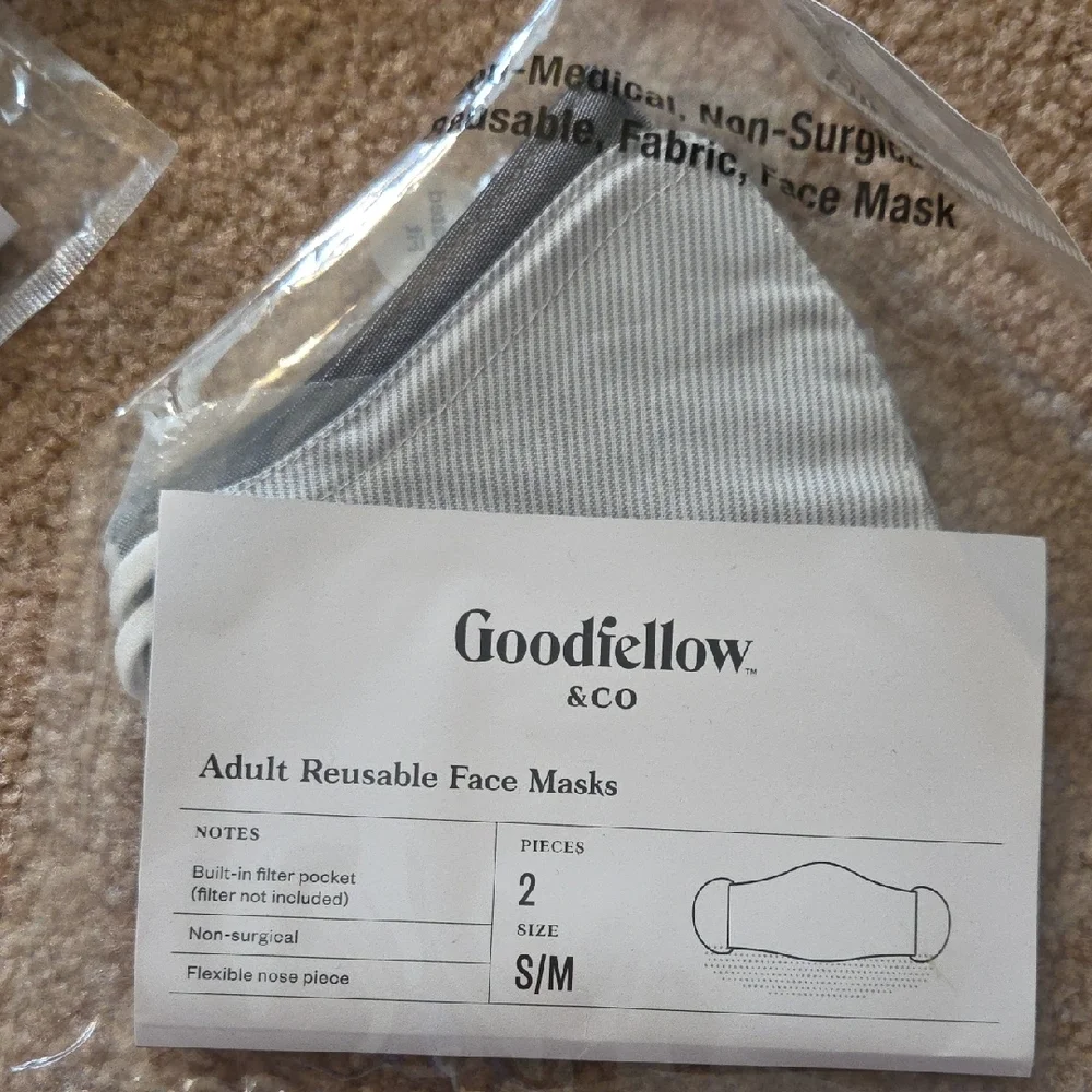 Goodfellow & Co Gray And Cat & Jack 8 Reusable Face Masks